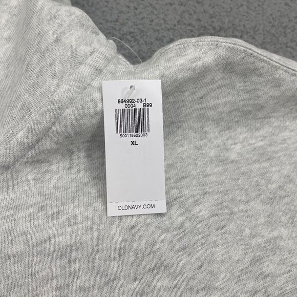 Old Navy Oversized Hoodie Women XL Gray Lightweight  Full Zip NWT - Picture 3 of 11